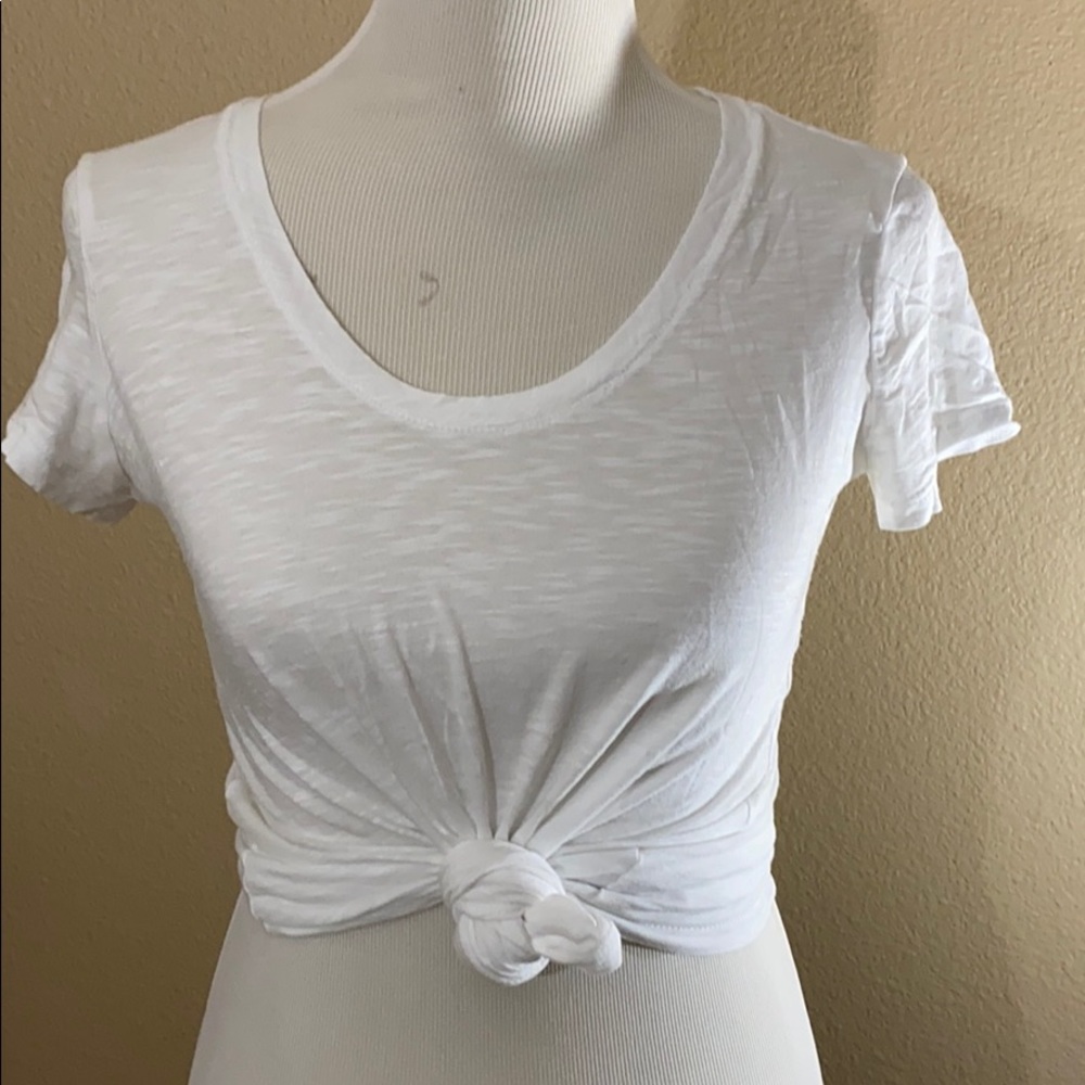Thin white tee!
